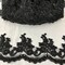 1 Yard Beaded & Corded Embroidered Lace Trim 4.5" Wide 100% Polyester Net Mesh for Bridal & Special Occasion